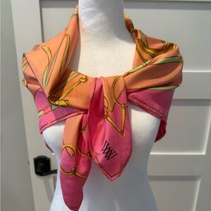 Worth Vibrant Pink and Orange Scarf